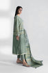 Womens Unstitched Daily Sea Green Three Piece